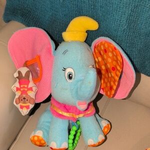 Disney Blue and Pink Elephant Plush
